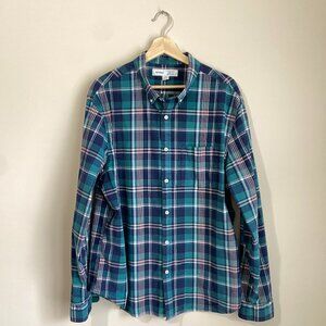 OLD NAVY Men's (XXL) Long Sleeve Button Down- Teal, Navy, White, Pink, Plaid